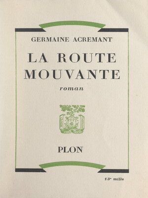 cover image of La route mouvante